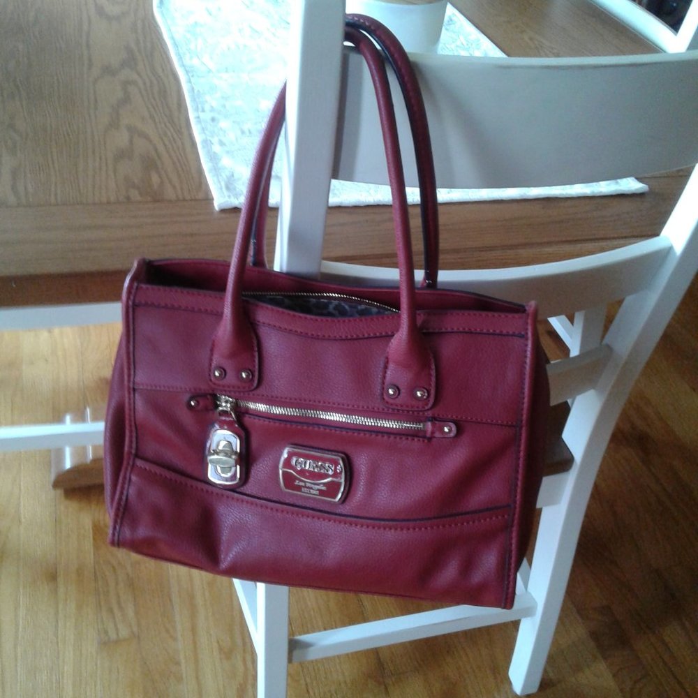 Guess red bag